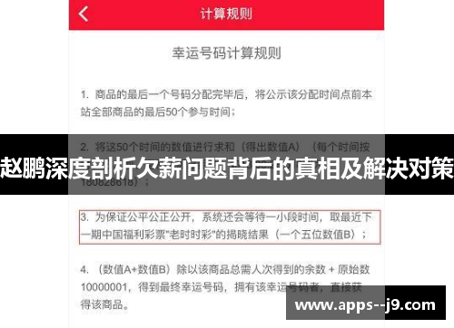 赵鹏深度剖析欠薪问题背后的真相及解决对策 赵鹏深度剖析欠薪问题背后的真相及解决对策